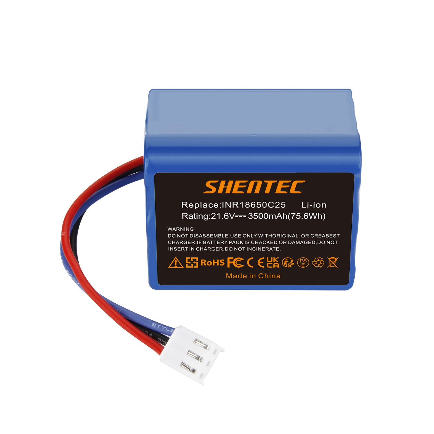 SHENTEC 2x3.5Ah 21,6V Li-Ion-Akku für Philips FC6721/01 FC6722/01 FC6723 FC6726 FC6729