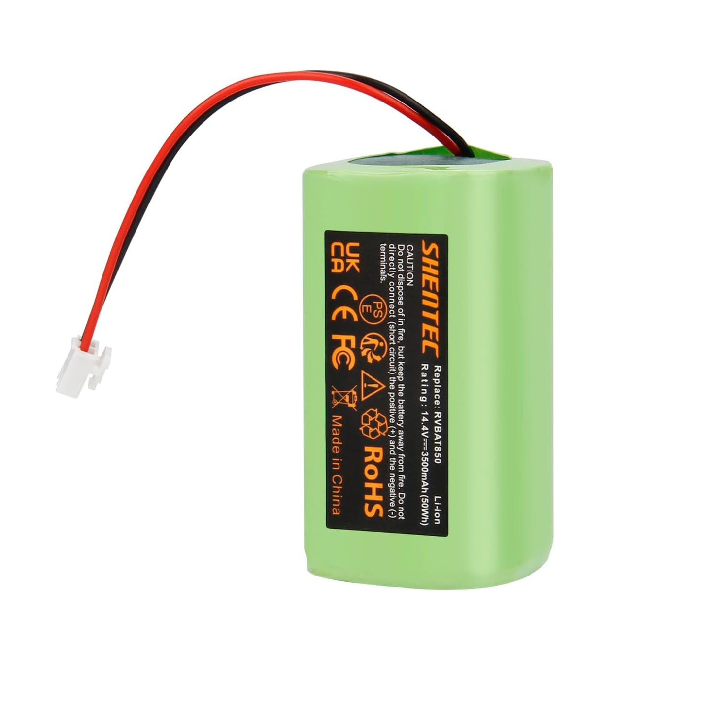 SHENTEC 3500mAh 14.8V Li‑ionen-Akku Für Ersatz RVBAT850 Shark Ion R75 R87 RV1001 RV2001