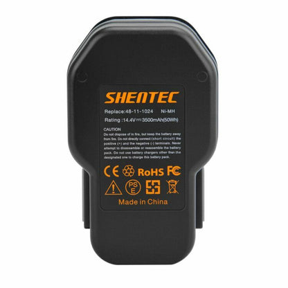 SHENTEC 14.4V Ni-MH-Akku für AEG 48-11-1000, 48-11-1014, 48-11-1024 MILWAUKEE 0511-21