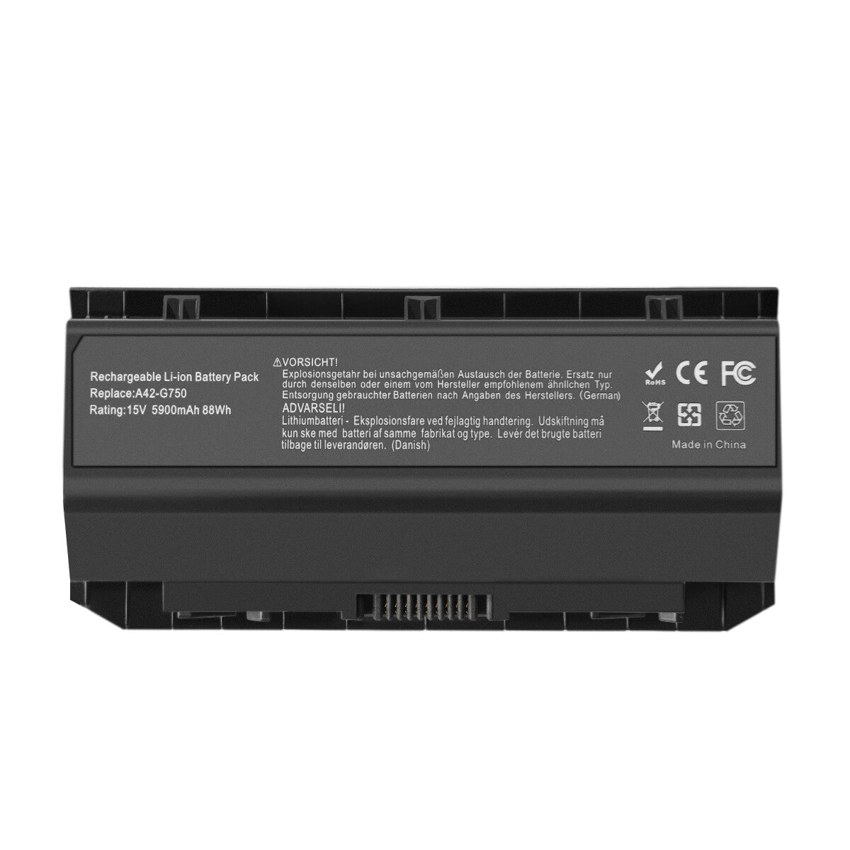 5,2Ah 15V A42-G750 Akku für ASUS ROG G750 G750J G750JS G750JM G750JH G750JZ