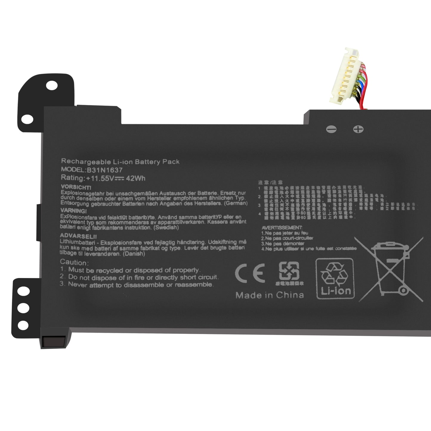 42W B31Bi9H B31N1637 Akku für ASUS VivoBook S510UQ X510UR-3B X510UN-1A X510UQ-3F