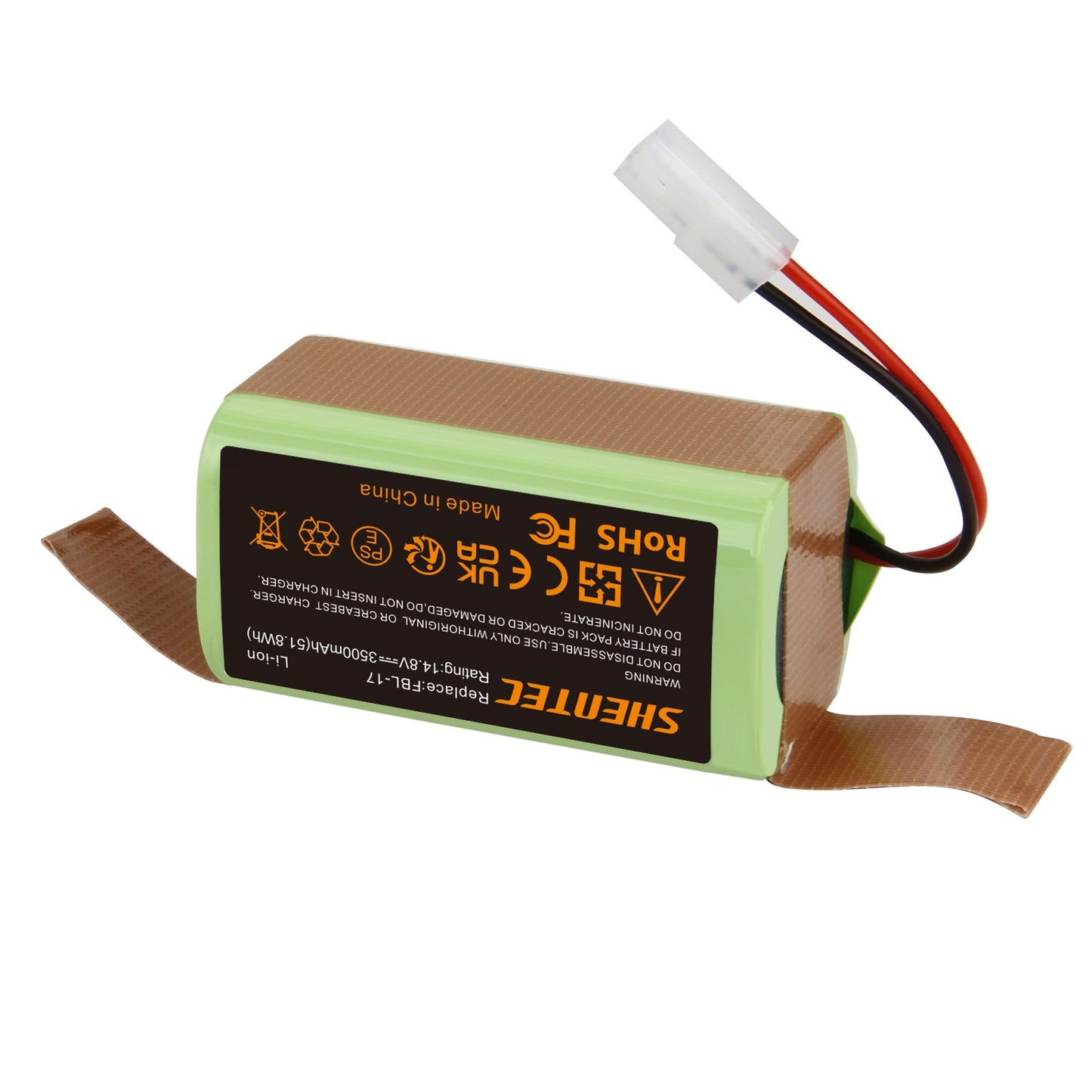 SHENTEC 14.8V 3.5Ah Akku für Bissell EV675,2503, 2933, 2859, 3115, Bob Sweep WJ540011