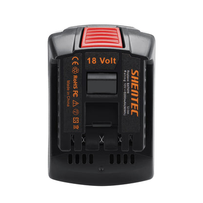 SHENTEC 2X 18V 6Ah Li-Ion-Akku für BOSCH GDR GSR GSB GWS GBH GDS BAT618 BAT609 CCS CRS