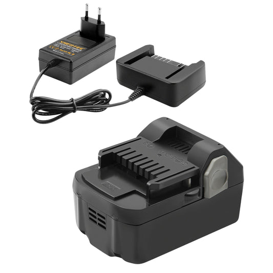 SHENTEC 14,4V 6000mAh Ersatz-Akkuladegerät für Hitachi BSL1415 BSL1430 329877 329901