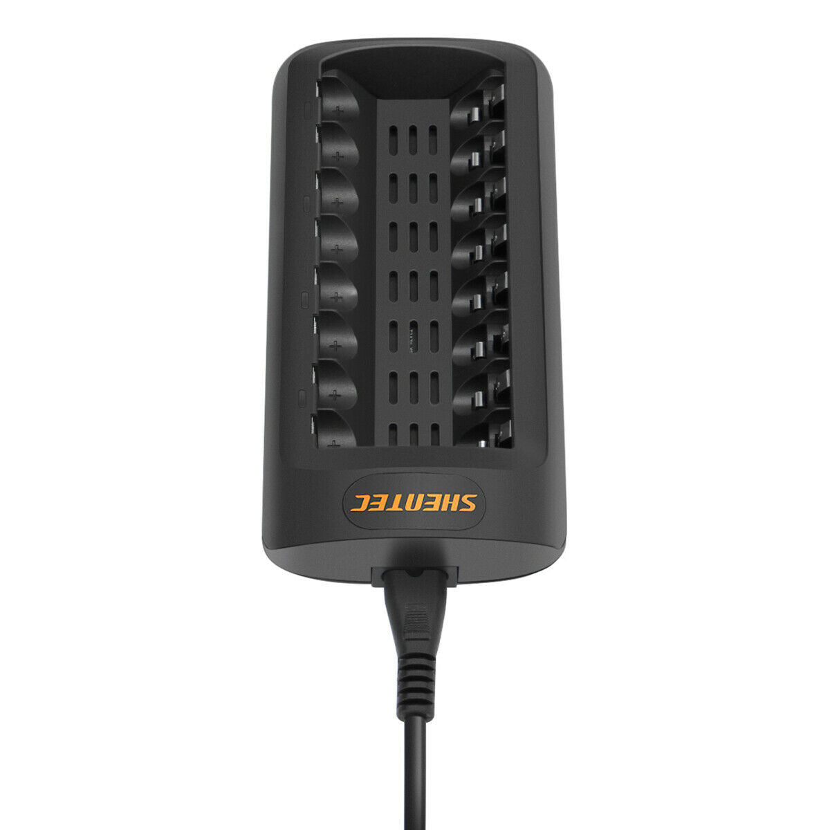 SHENTEC Intelligentes LED-Ladegerät für 8 AA/AAA Ni-MH/Ni-Cd-Akkus