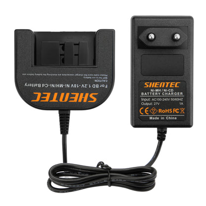 SHENTEC 9.6V-18V Ni-MH Akku-Ladegerät Für Black Decker A12 A1712 FSB12 HPB12 B-8315 FS120B