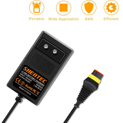 SHENTEC 28V 1.3A Batterieladegerät für Husqvarna Automower 105 305 310 Mark II 315 Mark II, 315 Mark II, Roboterrasenmäher