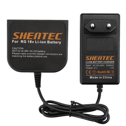 SHENTEC 18V Li-Ionen-Akkuladegerät für AEG M1830R B1820R L1815R B1830R BUS18X B1814G BX18