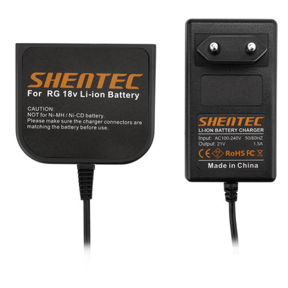 SHENTEC 18V Li-Ionen-Akkuladegerät für AEG M1830R B1820R L1815R B1830R BUS18X B1814G BX18
