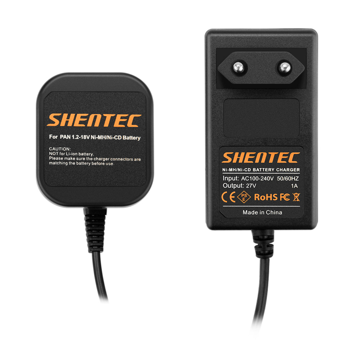 SHENTEC Ladegerät für Panasonic 7.2V-18V Ni-MH/Ni-Cd-Akkus EY9106B EY9200 EY9001 EY9005B