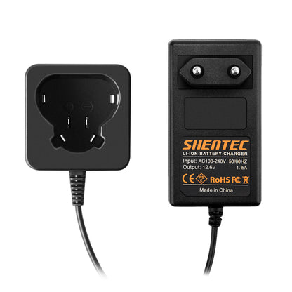 SHENTEC 12V Li-ion Akku-Ladegerät für Worx WA3503 WA3509 RW9300 WX382 WU288 WX125 WX283