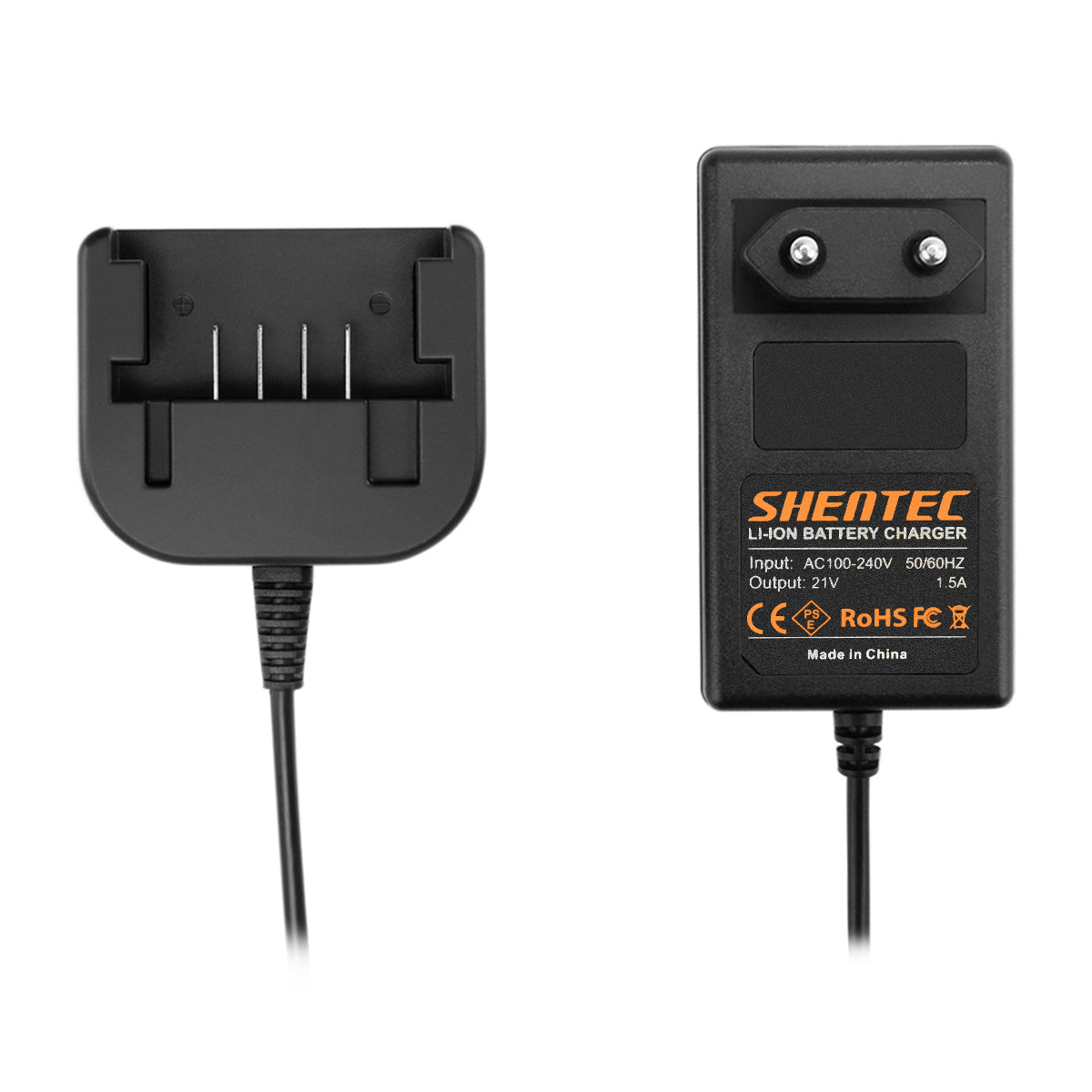 SHENTEC Li-Ion-Akku-Ladegerät für Worx 20V WX678 WG259 WX390.1 WX393.3 WG549E.9 WA3551.1