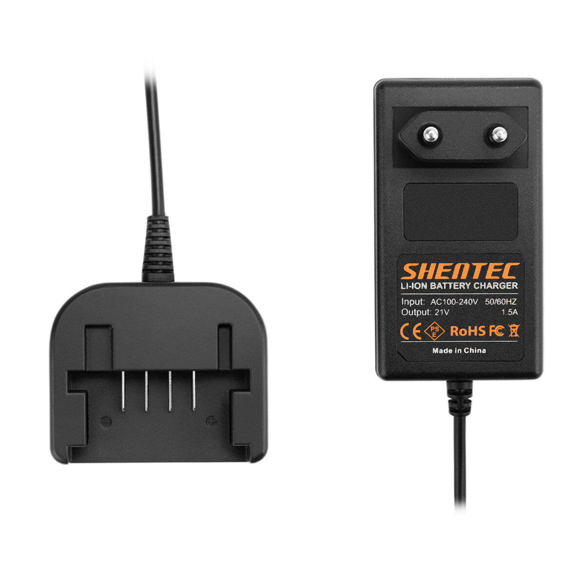 SHENTEC Li-Ion-Akku-Ladegerät für Worx 20V WX678 WG259 WX390.1 WX393.3 WG549E.9 WA3551.1