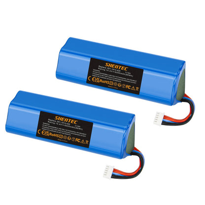 SHENTEC 2x6Ah 14.4V Li-ion Akku für Ecovacs 201-1913-4200 S10-Li-144-5200 DBX11-11/21