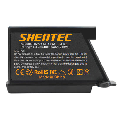 SHENTEC 2X 14.4V 4.0Ah Li-ion AKKU FÜR LG EAC60766104 EAC60766105 EAC60766101 VR1012W