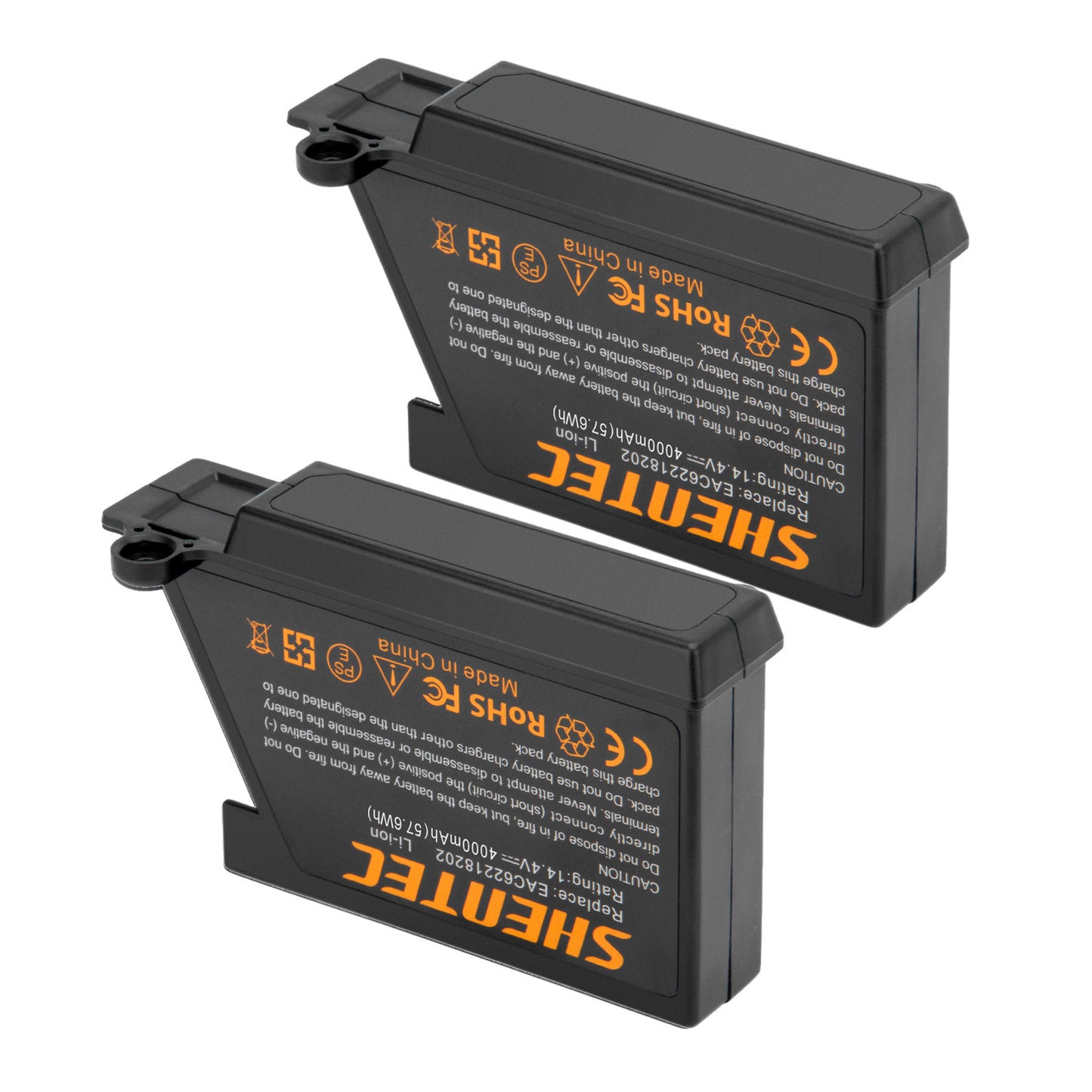 SHENTEC 2X 14.4V 4.0Ah Li-ion AKKU FÜR LG EAC60766104 EAC60766105 EAC60766101 VR1012W