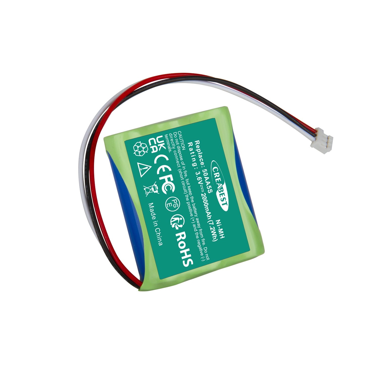 3,6V 2000mAh Ni-MH 50AA5S Ersatzakku für Tonies Toniebox Musicbox Soundbox