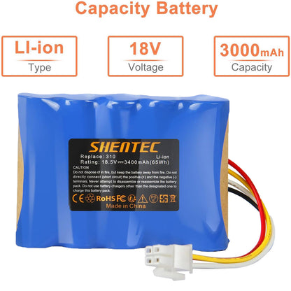 SHENTEC 18.5V 3.4Ah Li-ion-Akku für Husqvarna 584 85 28-01 Gardena Sileno R100Li R130L