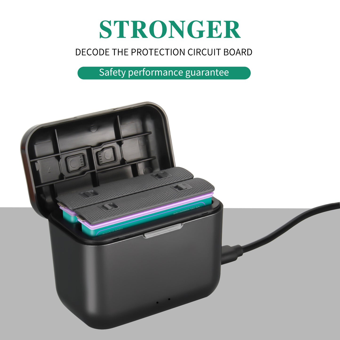 2x 3.0Ah 3.85V JH-X4 Ersatzbatterie + Power-Box-Ladegerät für Insta360 X4 Action-Kamera