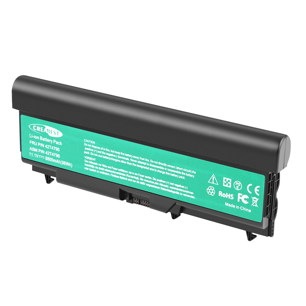 98Wh 42T4235 42T4702 8800mAh Ersatzakku für Lenovo ThinkPad T510 T520 T410 SL410 SL510