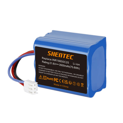 SHENTEC 2x3.5Ah 21,6V Li-Ion-Akku für Philips FC6721/01 FC6722/01 FC6723 FC6726 FC6729
