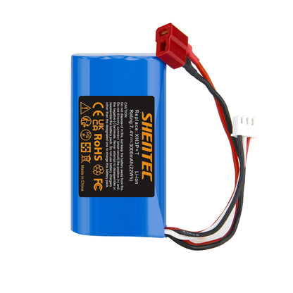 SHENTEC 7.4V 3.0Ah Li-Ion-Akku mit XH3P+T-Stecker für WLtoys 12401 12402 12403 RC-Auto
