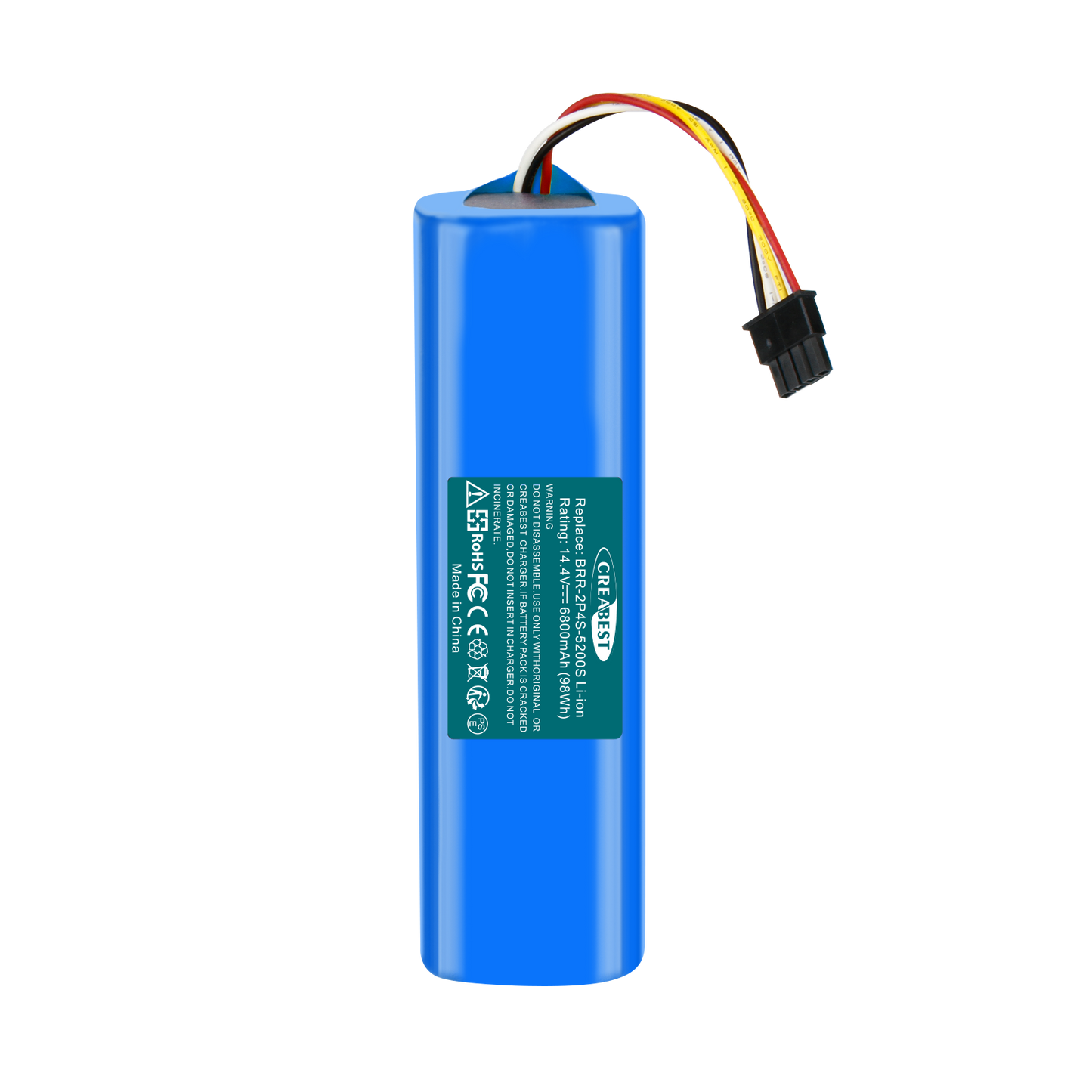 SHENTEC 14.4V 6800nAh BRR-2P4S-5200S Li-ion Ersatzakku für Xiaomi Roborock T4 T6 T7 Mijia S7