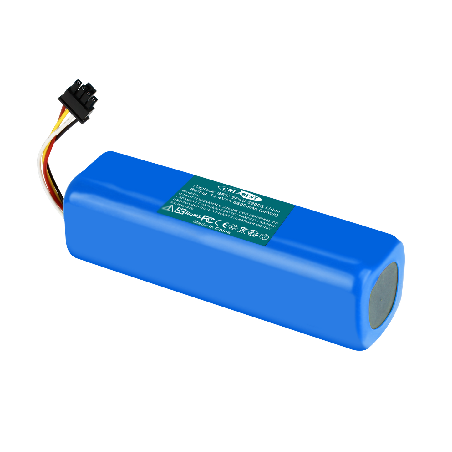 SHENTEC 14.4V 6800nAh BRR-2P4S-5200S Li-ion Ersatzakku für Xiaomi Roborock T4 T6 T7 Mijia S7