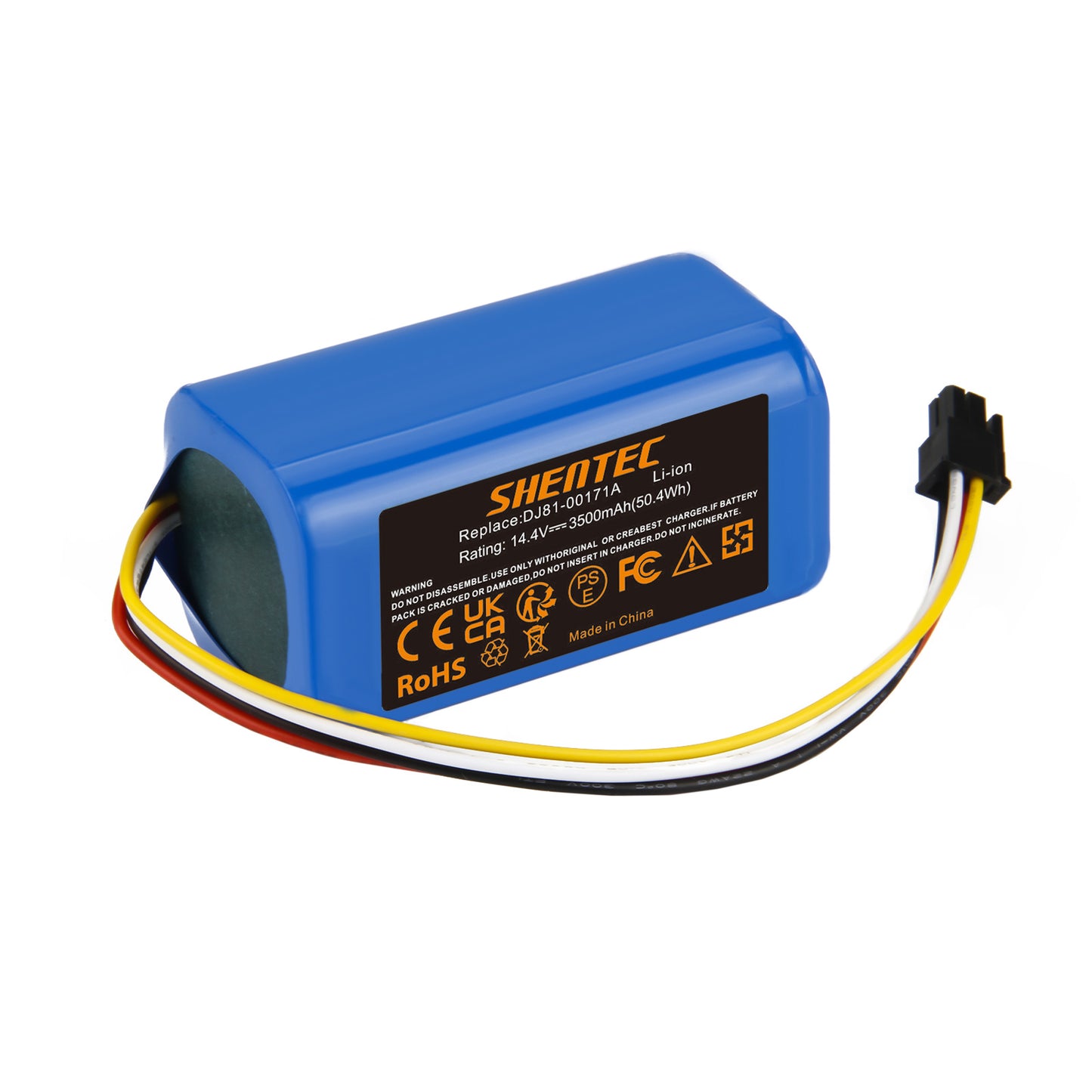 SHENTEC 3,5Ah 14,4V Li-Ionen-Akku für Samsung PowerBot-E VR5000RM VR05R5050WK DJ81-00171A