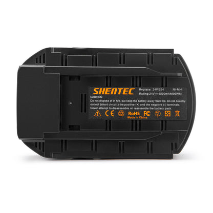 SHENTEC 2X 24V 4Ah Ni-MH Akku für HILTI B24 B 24/2.0 B 24/3.0 SFL 24 TE 2-A WSW 650-A