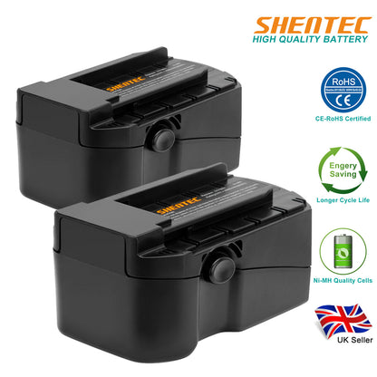 SHENTEC 2X 24V 4Ah Ni-MH Akku für HILTI B24 B 24/2.0 B 24/3.0 SFL 24 TE 2-A WSW 650-A