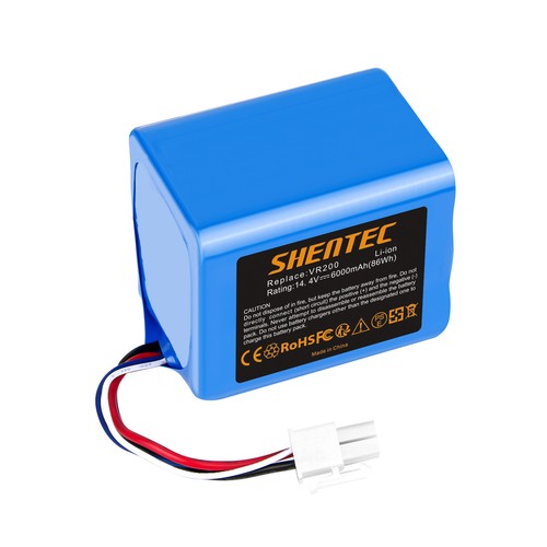 SHENTEC 6000mAh 14.4V LI-ION AKKU FÜR VORWERK KOBOLD VR200 20884-1 4NCR18650P2-C001A
