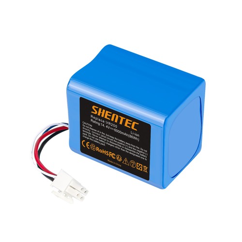 SHENTEC 6000mAh 14.4V LI-ION AKKU FÜR VORWERK KOBOLD VR200 20884-1 4NCR18650P2-C001A