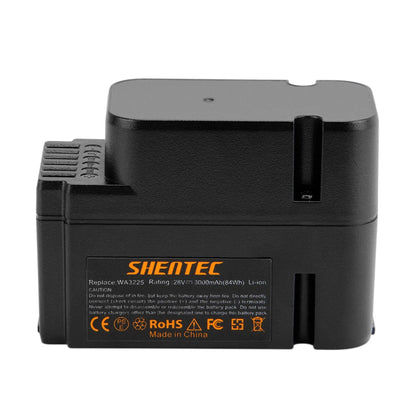 SHENTEC PLG 2er-Pack 3.0AH 28V Li-ion-Akku für Worx WG790E WG754E WG794E WG755E WA3225 WA3565