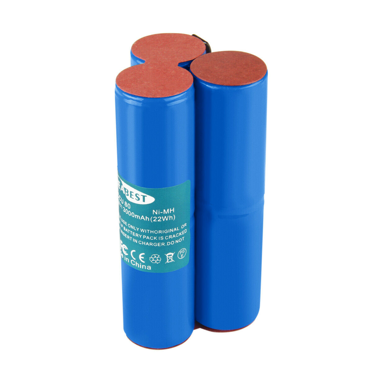 SHENTEC 3000mAh 7.2V Ni-MH Ersatzakku für Wolf Heckenschere BS80 BS-80 ACCU 80