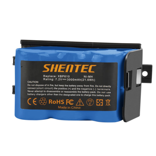 SHENTEC 3000mAh 7.2V Ni-MH Ersatzakku für Shark XBP-610 XBP610 EU-36000 UV610DT