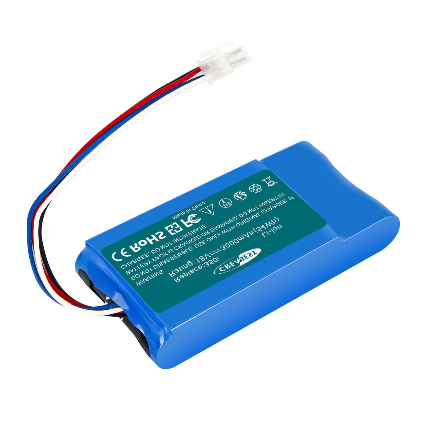 SHENTEC 18V 3Ah Li-Ionen-Akku Passend Für Yard Force 1920726 AMIRO 400i 400Ri 350 400 350i
